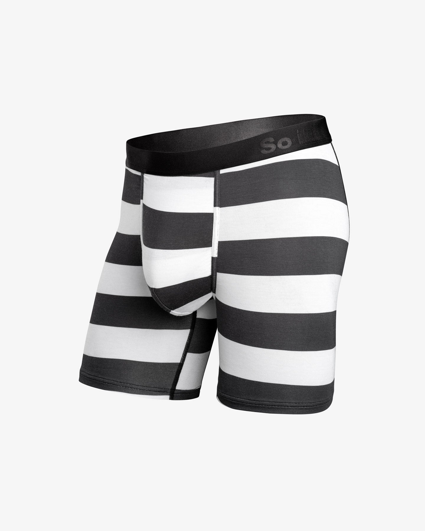 Boxer Briefs • Black / White Stripe